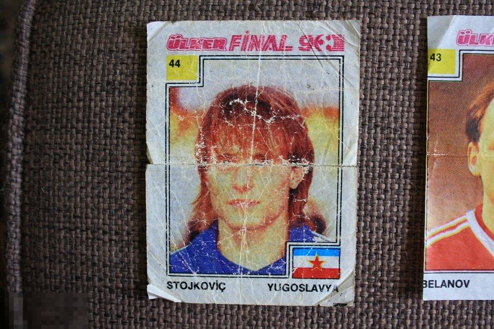 Вкладыш от жвачки FINAL 90 Ulker 1-70 футбол №44 