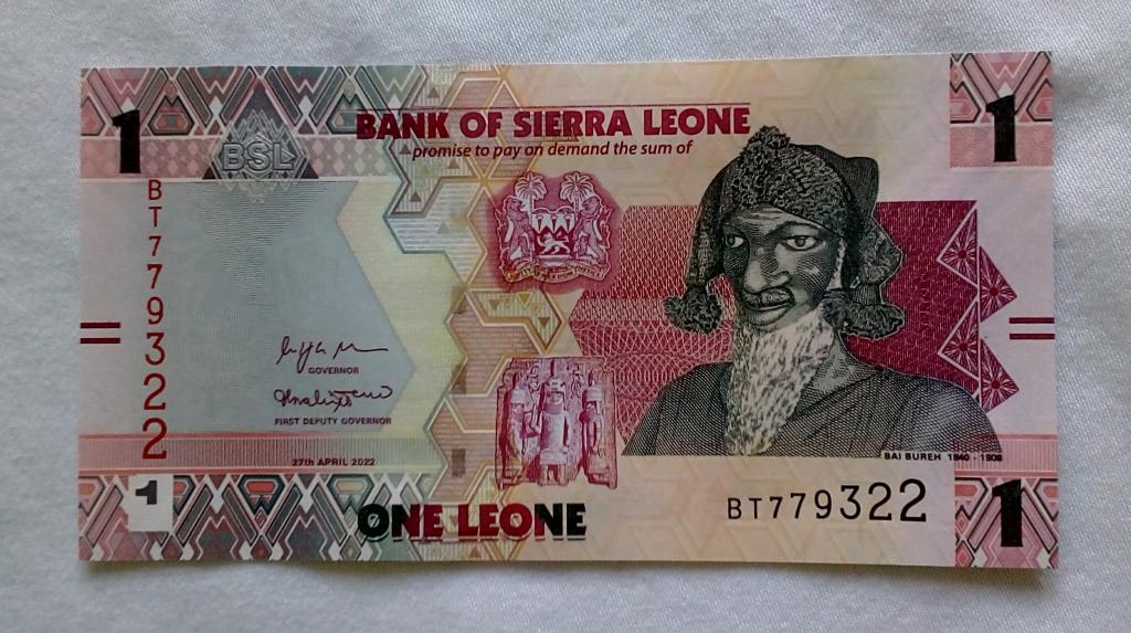Сьерра Леоне 1 леон 2022 год пресс unc