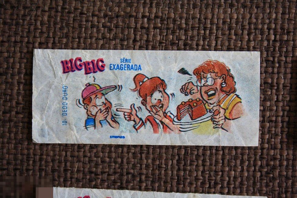 Вкладыш от жвачки BIG BIG serie Exagerada Бразилия №10 