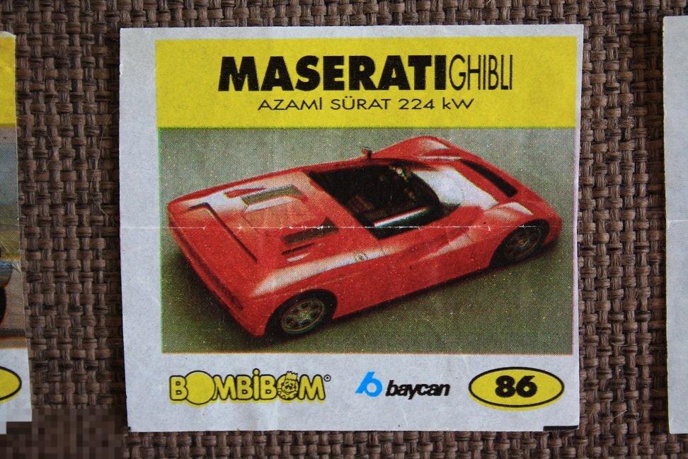 Вкладыш от жвачки Bombibom 1-90 желтые 3 серия №86 