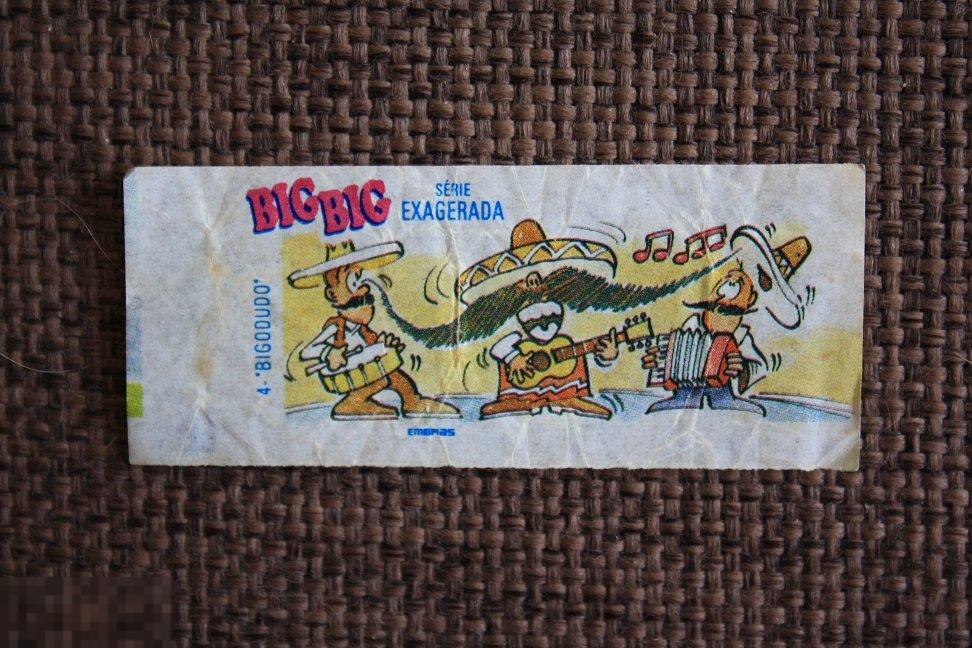 Вкладыш от жвачки BIG BIG serie Exagerada Бразилия №4 