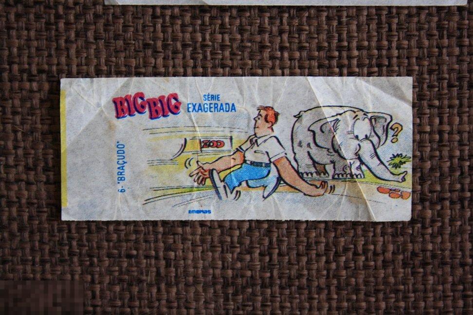 Вкладыш от жвачки BIG BIG serie Exagerada Бразилия №6 