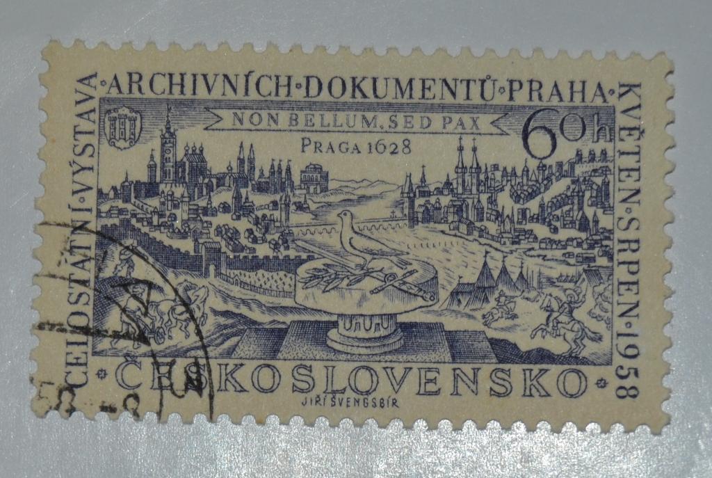 Чехословакия 1958 год Национальная выставка архивных документов  Гаш &