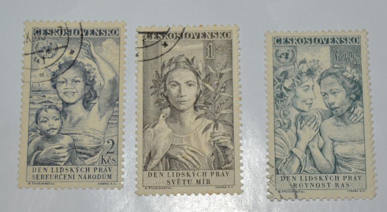 Чехословакия 1959 год   10-ая годовщина принятия Всемирной декларации прав человека Гаш &