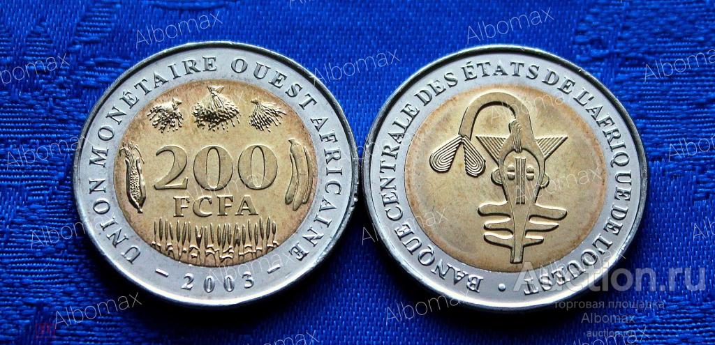 Западная Африка 200 франков 2003г aUNC/UNC