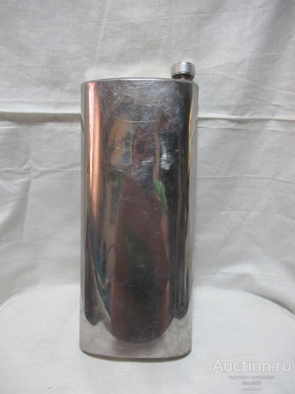 Фляжка нержавейка. Самодельная. 1,250 л.