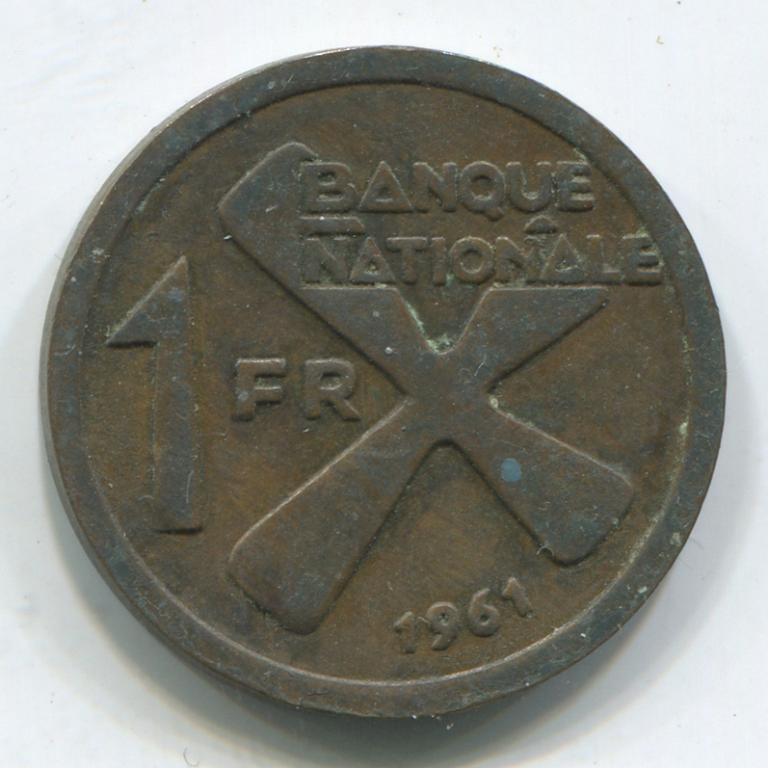 КАТАНГА 1 ФРАНК 1961 VF