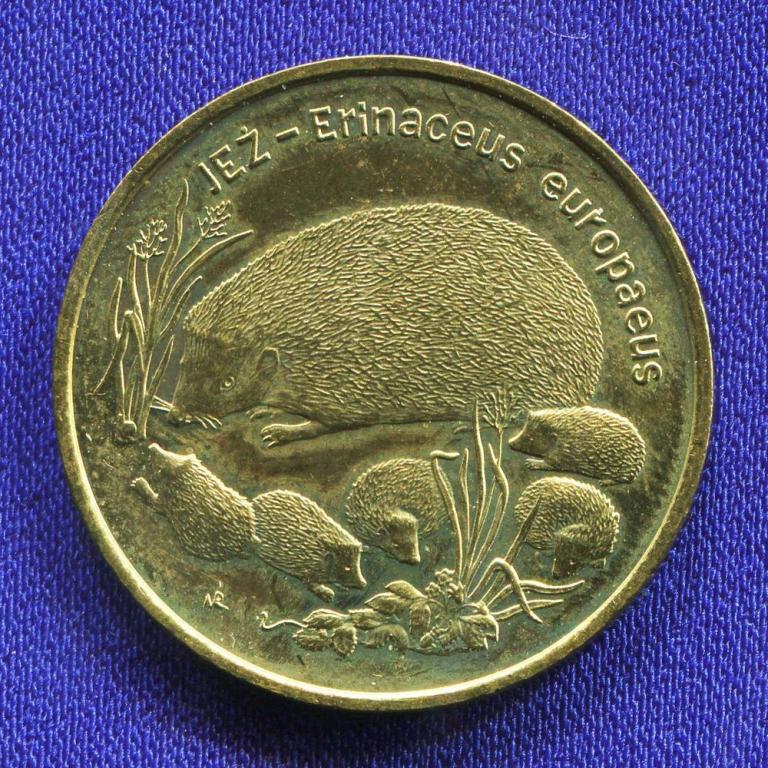 Польша 2 злотых 1996 UNC Ёж