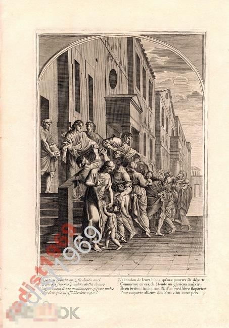 Ок. 1660 (1802) г. БРУНО. РАЗДАЧА ИМУЩЕСТВА НИЩИМ 