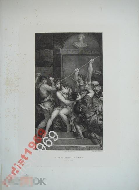 БОЛЬШОЙ ЛИСТ 1803-1809 КОРОНОВАНИЕ ТЕРНОВЫМ ВЕНЦОМ 