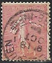 Франция. 1903. Камея сеятель. Mounted. Тип I.