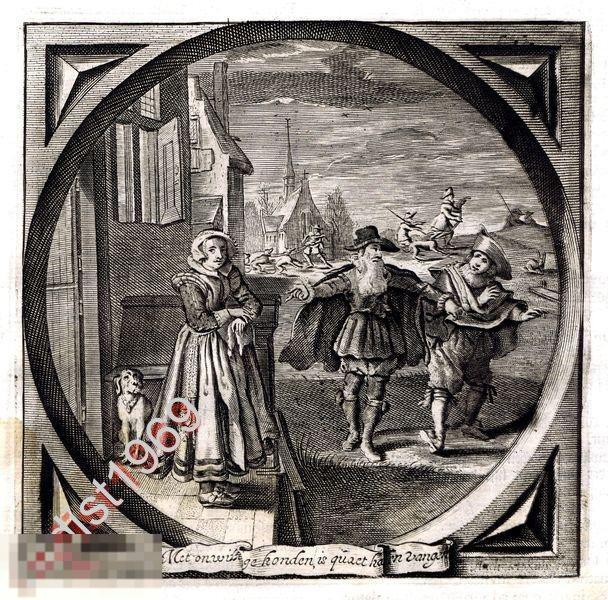 1632 (1700) г. НЕВОЛЬНАЯ СОБАКА И ЗАЙЦА НЕ ПОЙМАЕТ. КАТС 