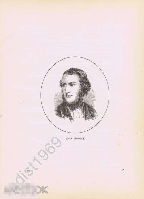 ГРАВЮРА 1875 г. ХУДОЖНИК ДЖОН ТОМАС ПИЛ, ПОРТРЕТ. ХСА 