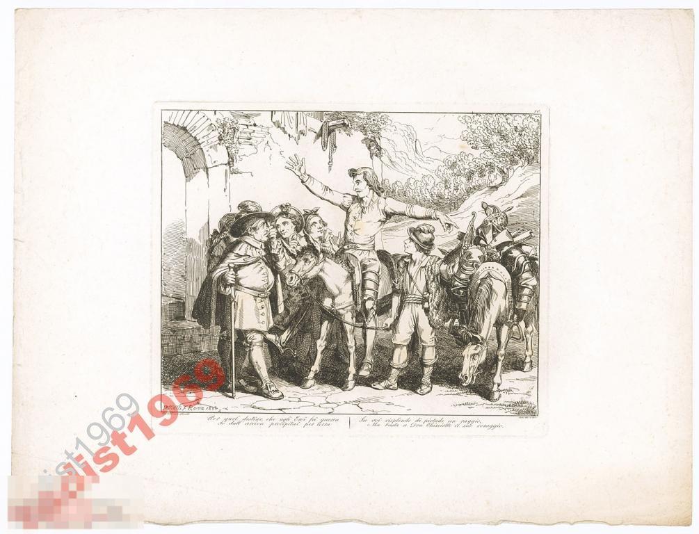 1833 г. ПИНЕЛЛИ (PINELLI). ДОН КИХОТ. ЛИСТ 10 