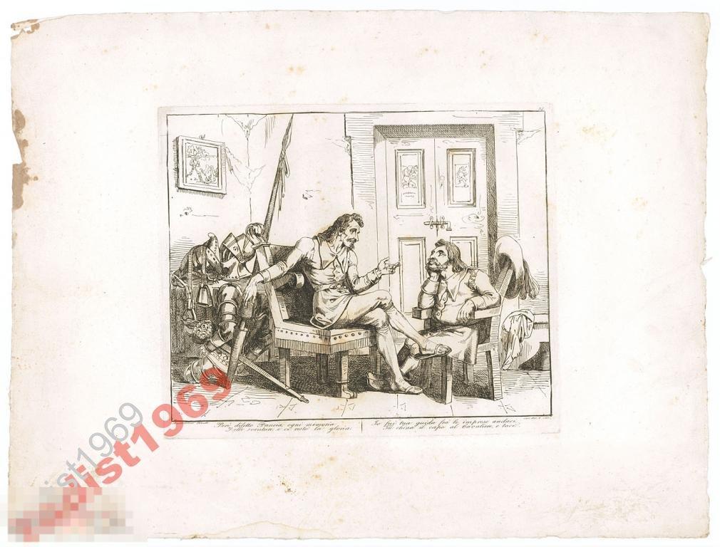 1833 г. ПИНЕЛЛИ (PINELLI). ДОН КИХОТ. ЛИСТ 37 