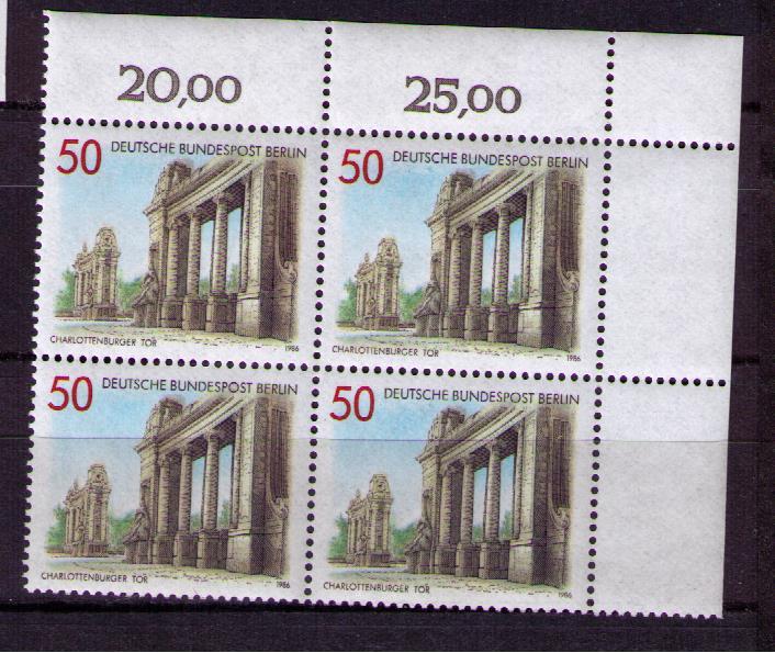 Берлин Германия 1986 Архитектура Берлина  квартблок MNH**