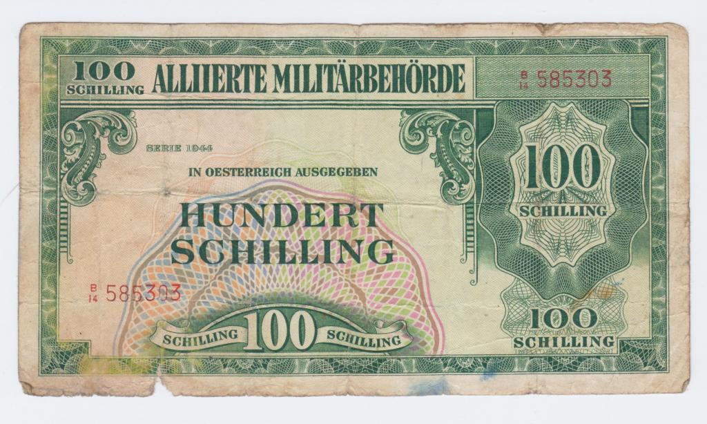 100 шиллингов 1944 года  Австрия оккупация