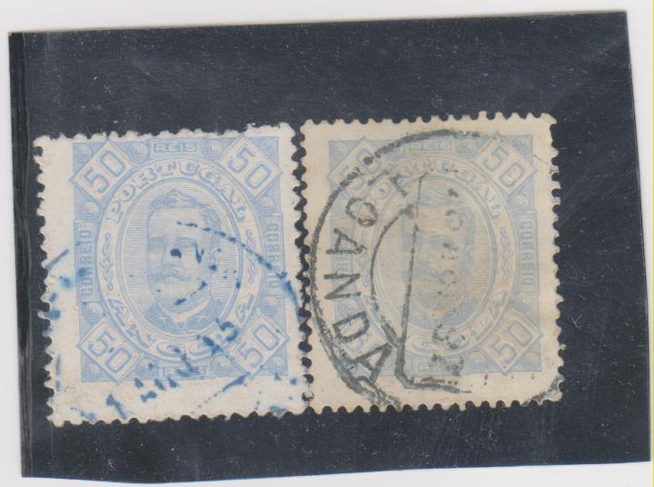 Ангола,1894,Ми-31-Король Карлос I(гаш.),разновидности