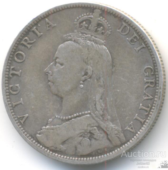 Великобритания 1 флорин 1891 лот-21250