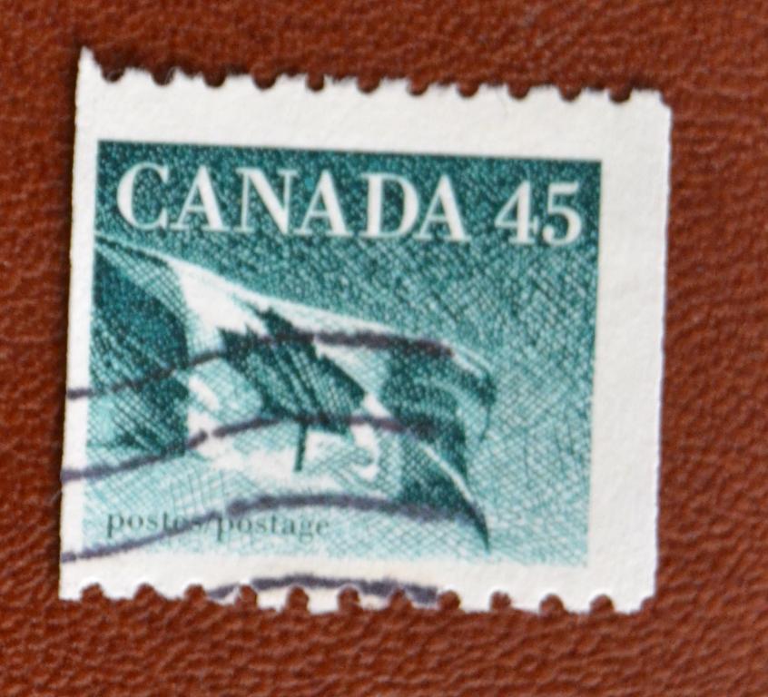 Канада 1990 г. Национальный флаг гаш 2