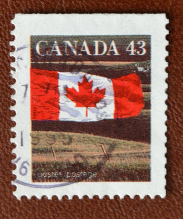 Канада 1992 г. Национальный флаг гаш 3