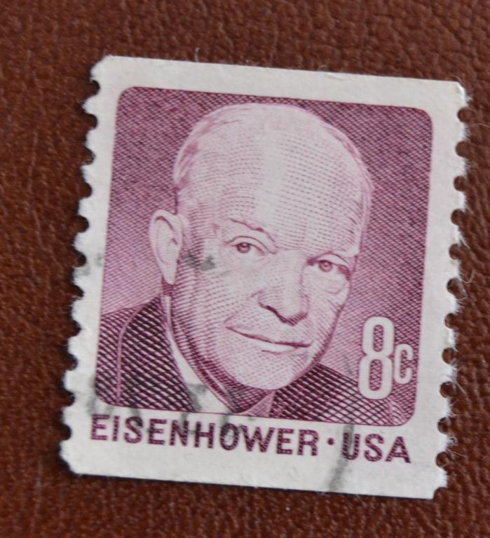 США 1971 год 34-й президент Дуайт Эйзенхауэр гаш