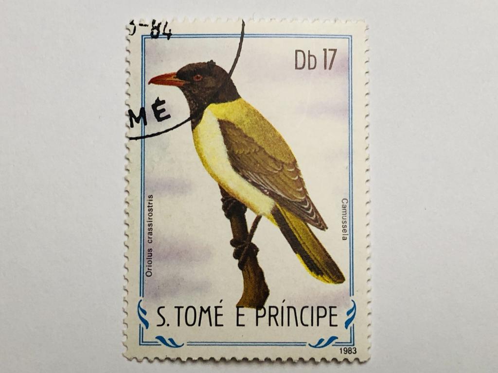 Птицы. 17 добр. Фауна. Сан-Томе и Принсипи. 1983. Mi: ST 893. Гашен