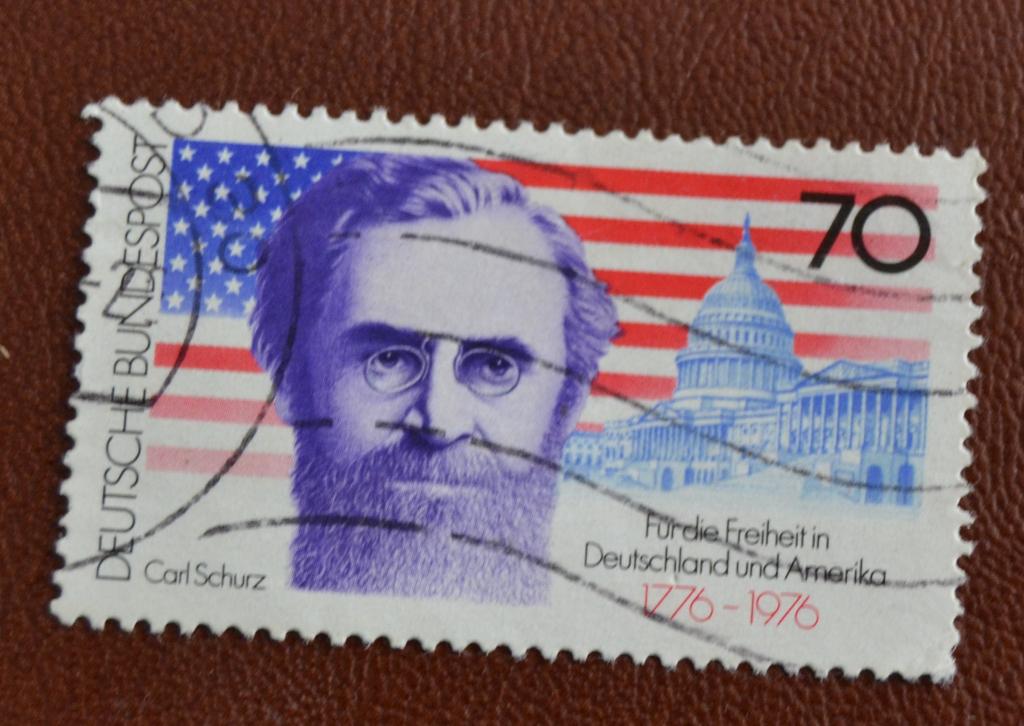 Германия ФРГ 1976 год 200 лет независимости США Карл Шурц Гаш