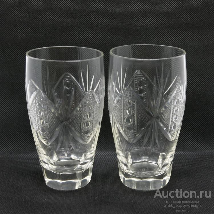 Стаканы из прозрачного стекла (2 шт.)