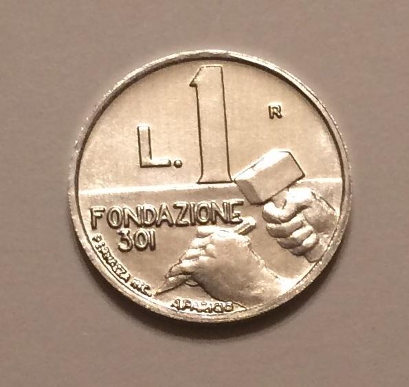 САН-МАРИНО 1 ЛИРА 1991 ИСТОРИЯ UNC