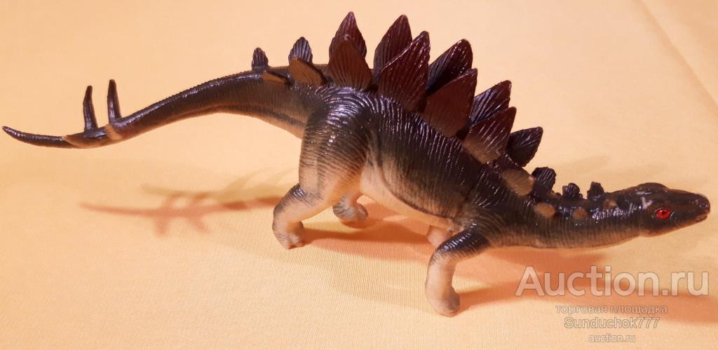 Игрушка фигурка Динозавр "Стегозавр. Stegosaurus" Зелёный. 20 см.