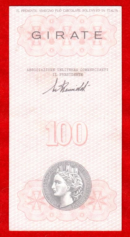 Италия, Banche Popolari Italiane – Associazione Veliterna, 100 лир, 1976, UNC, 15371071