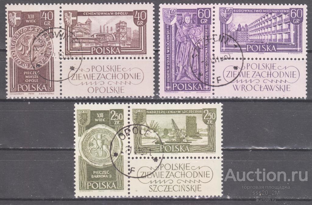 Польша 1961 польские западные территории Mi1247-1252 пары