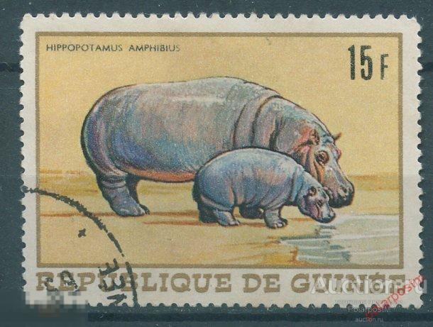 Y85 ГВИНЕЯ 1968 498 Африканская фауна. Крокодилы 
