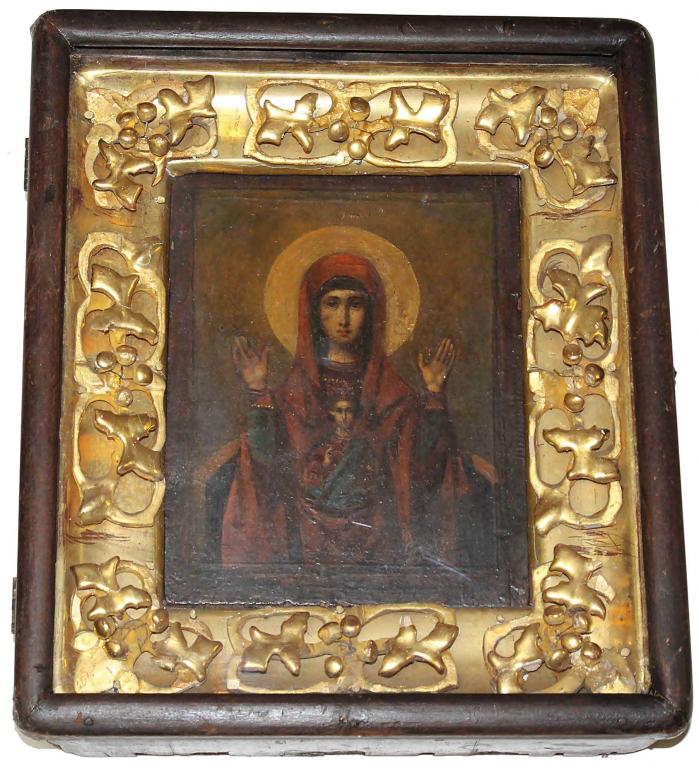 ИКОНА БОГОМАТЕРИ `ЗНАМЕНИЕ`. РОССИЯ. КОН. XIX ВЕКА.