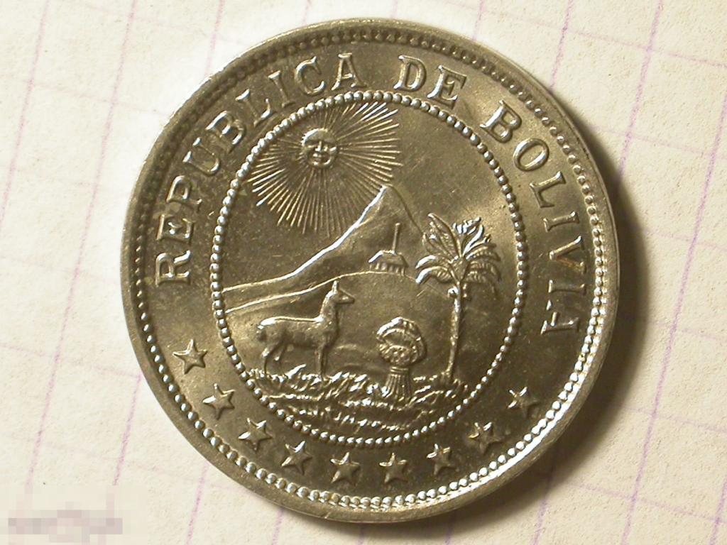 Боливия 50 Сентаво 1939 BU 