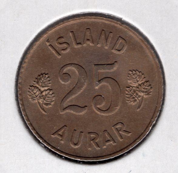 25 эйре - Исландия - 1951 - KM#11