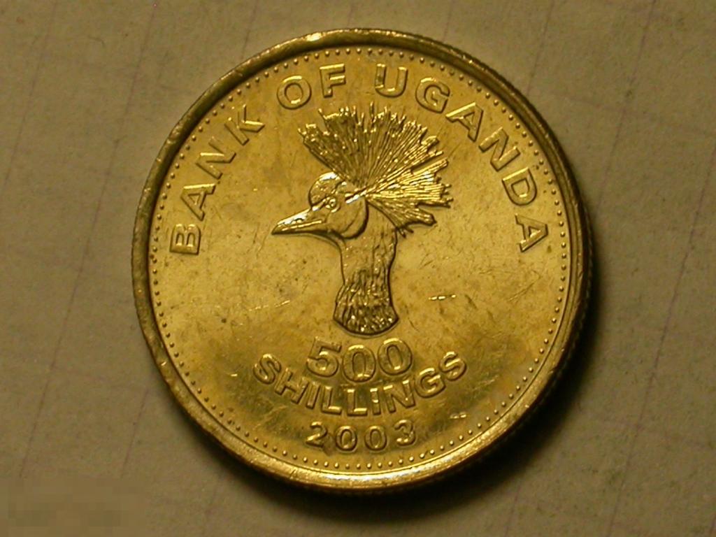 Уганда 500 Шиллингов 2003 UNC 