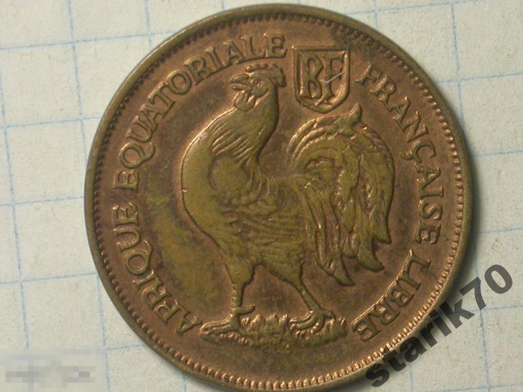 Экваториальная Африка Французская 1 Франк 1943 UNC 