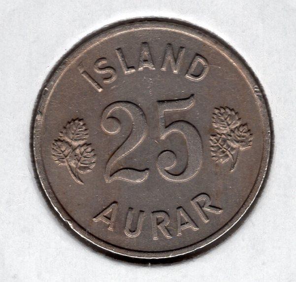 25 эйре - Исландия - 1966 - KM#11