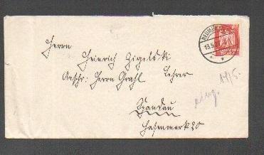 Конверт Германия 1927
