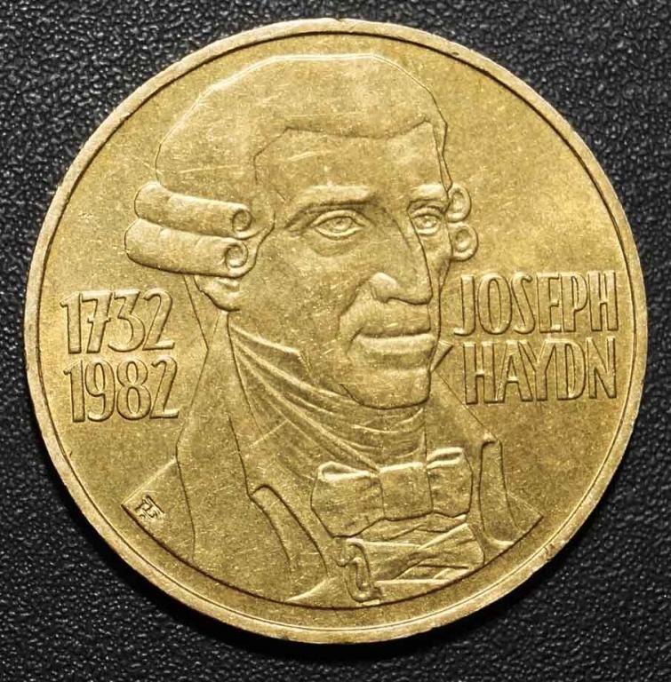 Австрия 20 шиллингов 1982 250-летие со дня рождения Йозефа Гайдна.