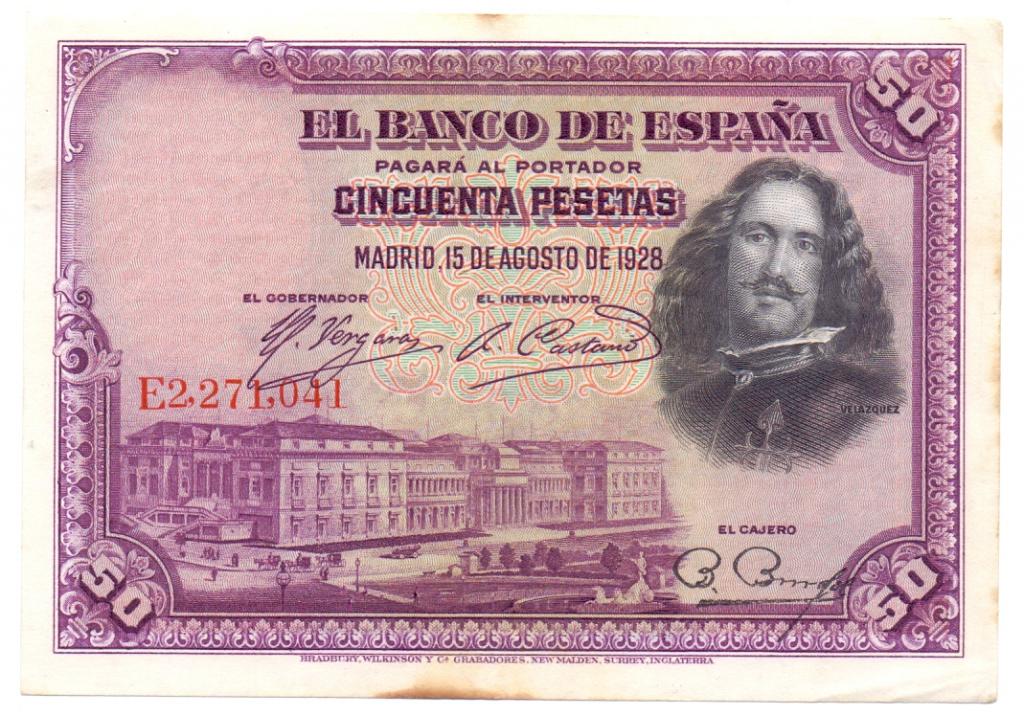 50 песет 1928 Е 2271041 Испания