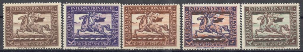 Австрия, Вена, 1929, № ##, € 30 , MNH, полн., федерация филателии, лошади, почта, непочтовая