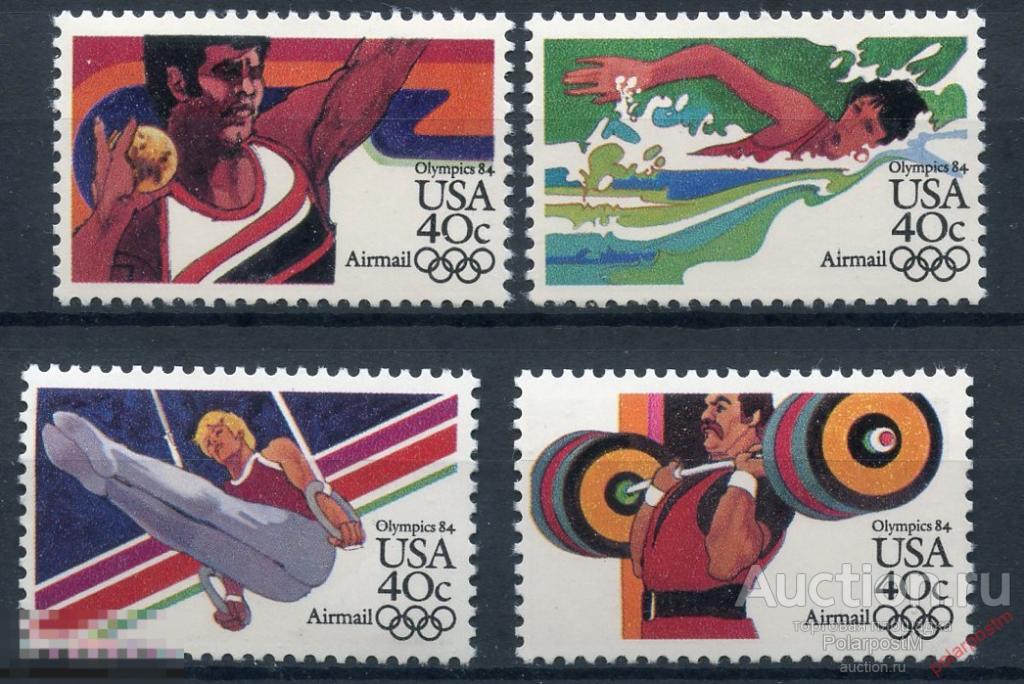 S125 США 1983 1622-1625 Олимпийские игры - Лос-Анджелес, США 