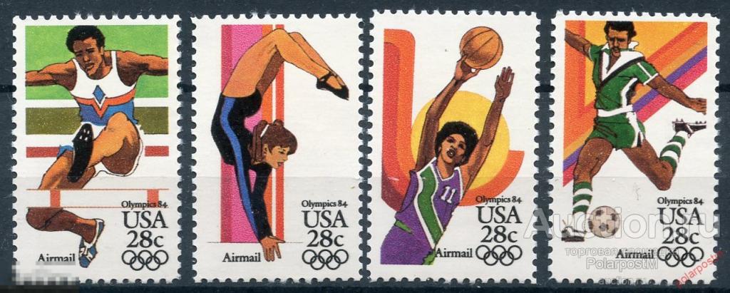 S125 США 1983 1636-1639 Олимпийские игры - Лос-Анджелес, США 