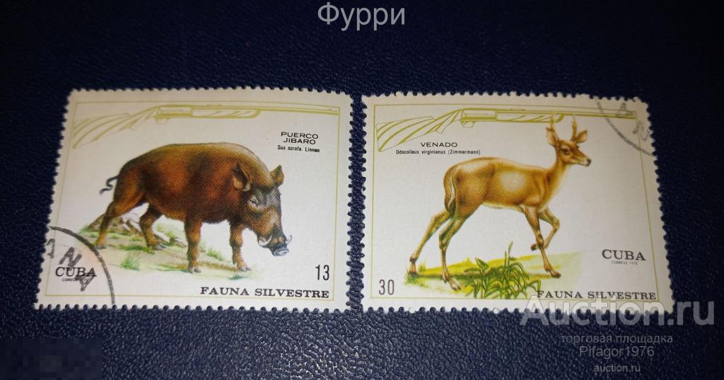Марки Куба. Фауна Животные.  1970 г 