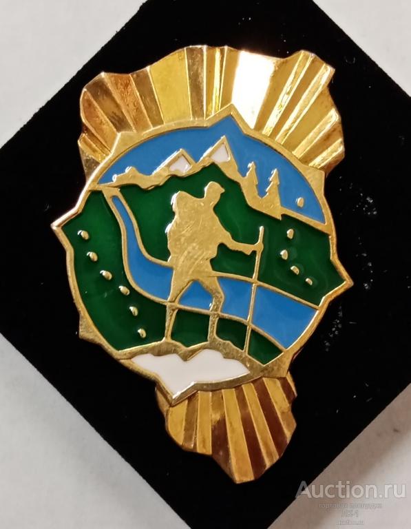Знак "Заслуженный турист Кузбасса" Серебро 925. Кемеровская область, Кузбасс. РЕДКИЙ!