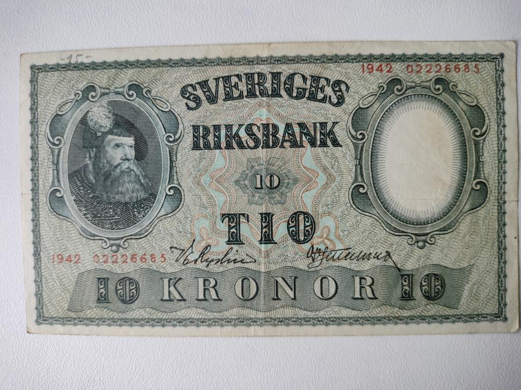 10 крон 1942г Швеция