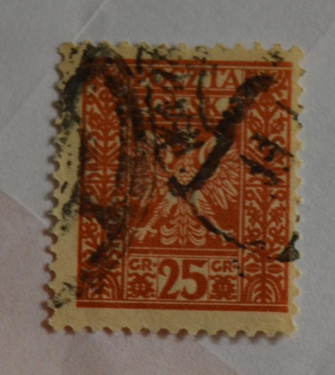 Польша 1928 год Стандарт Герб Орел Гаш 4